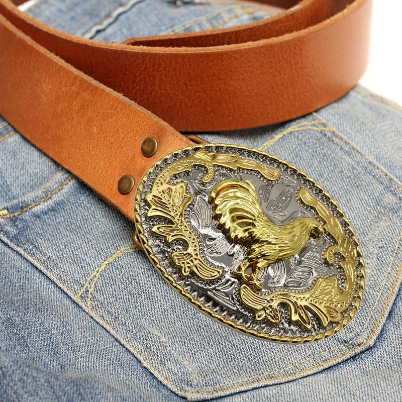 WMG Western Belt Buckles for men women - Rooster Belt Buckle - Rodeo Cowboy Belt Buckle - Fits Up to 2 Inch Belts - Image 2